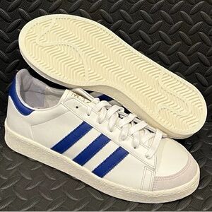 Adidas Originals Jabbar Lo Shoes White Royal Blue JI0150 Men's Sz 8.5, 11.5